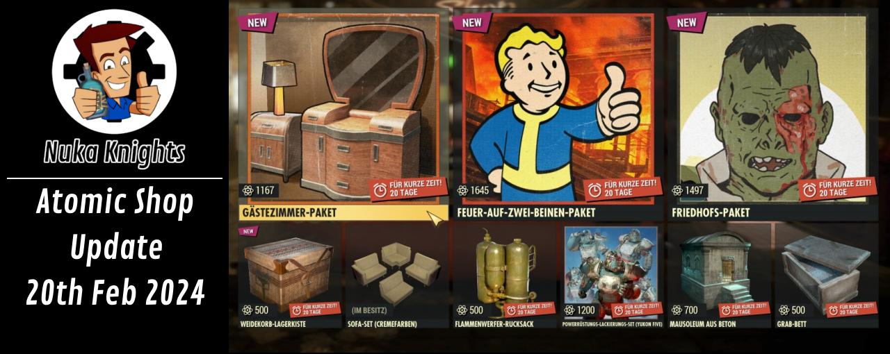 Fallout 76: New Atomic Shop Items (& Special Fallout Anthology) ☢ NEW  Offers - 20 February 2024 