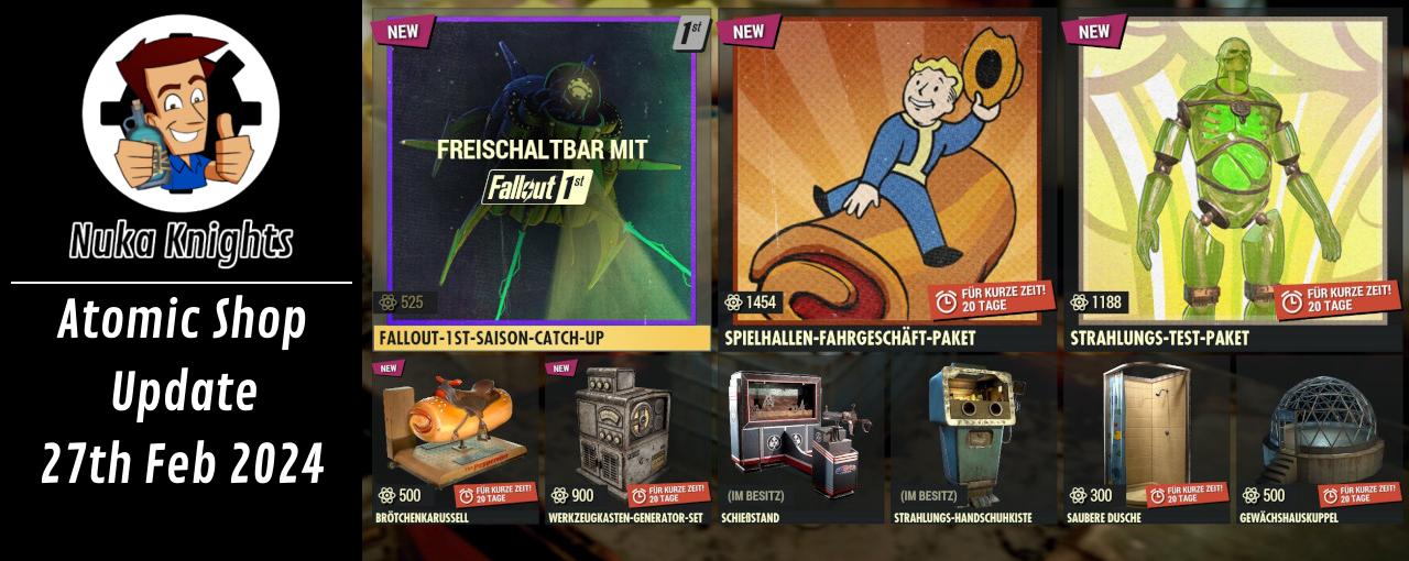 Fallout 76: New Atomic Shop Items (& Special Fallout Anthology) ☢ NEW  Offers - 20 February 2024 