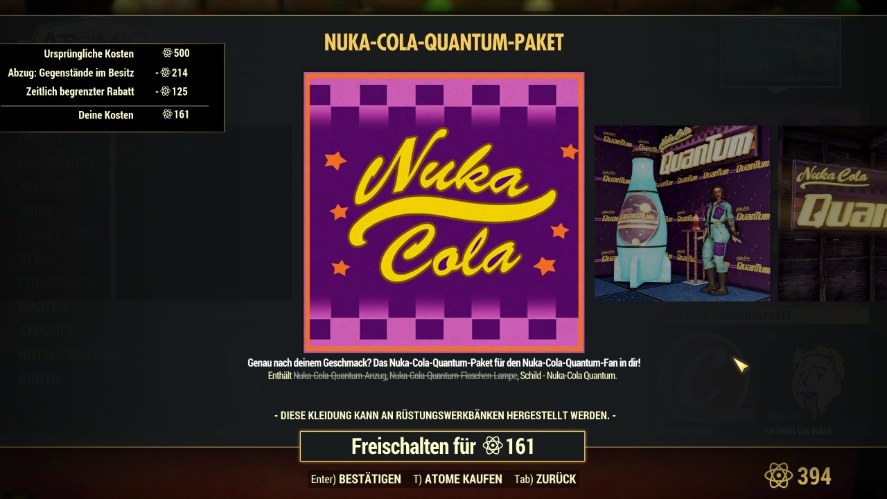 Fallout Shelter: Kasten Nuka-Cola Quantum