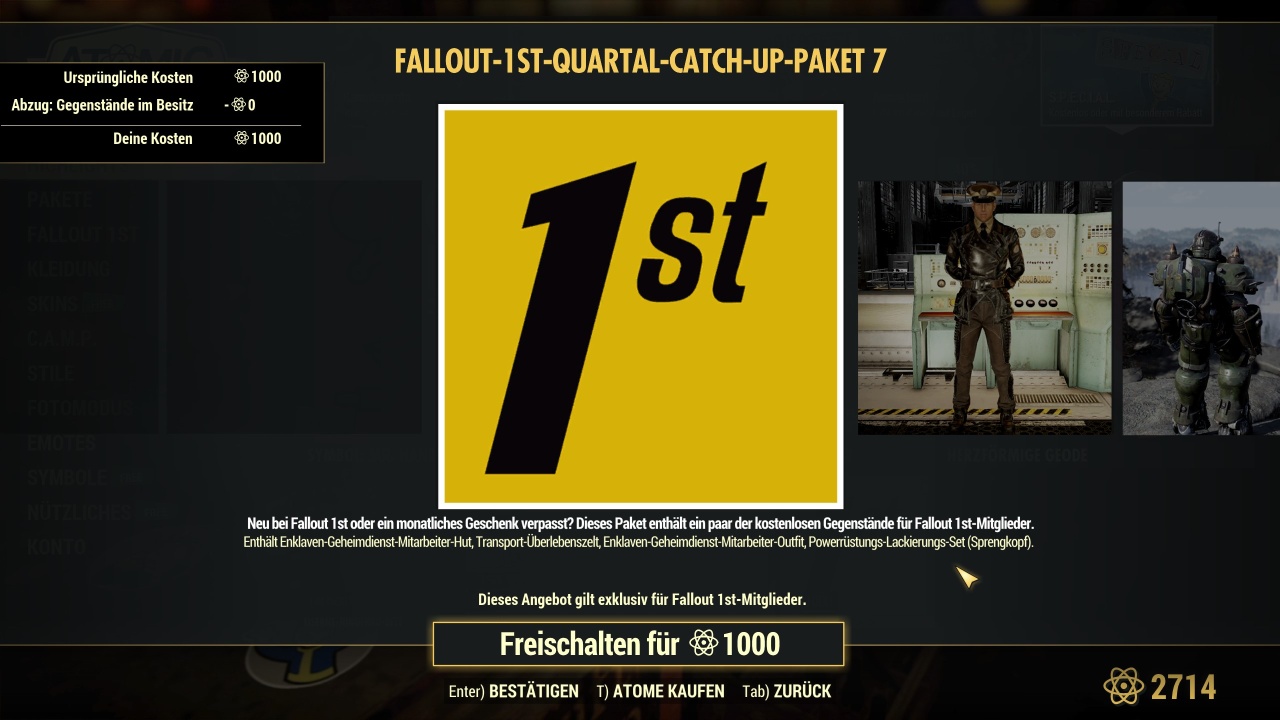 New Fallout 76 Atomic Shop Weekly Update for July 25, 2023