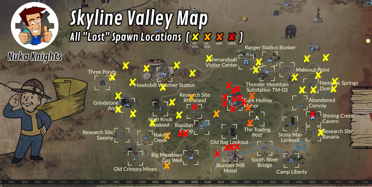 Verlorenen Spawn Punkte Karte Skyline Valley