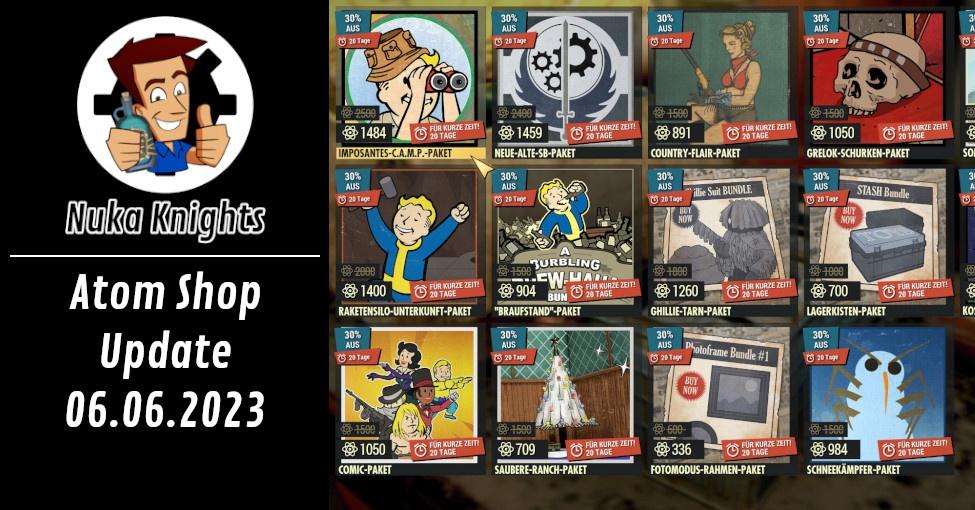 Atom Shop Update 06.06.2023, Fallout 76 Artikel